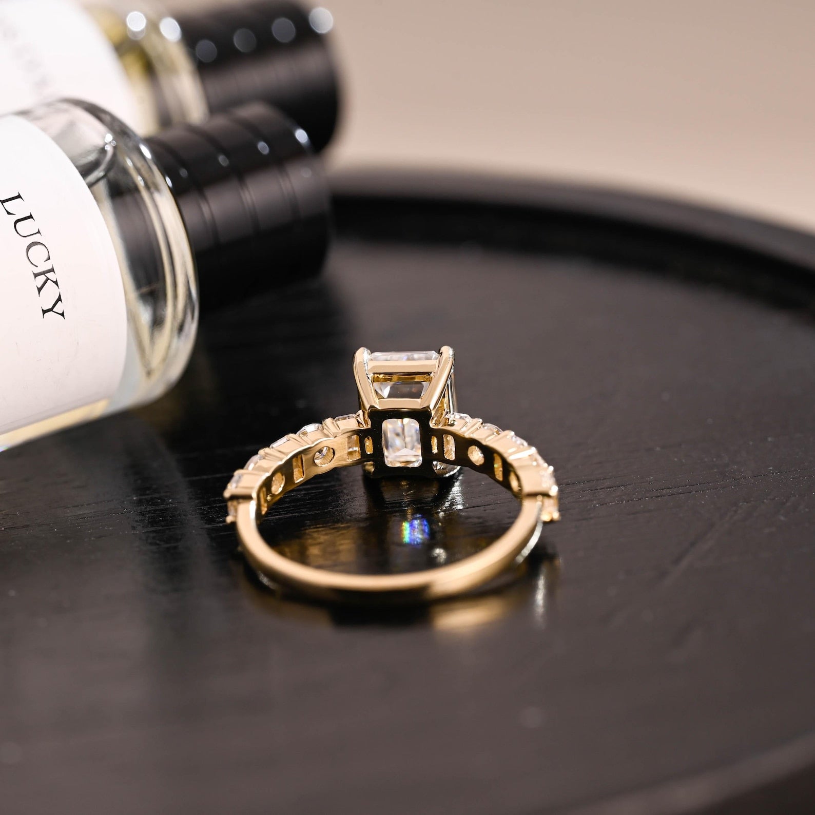 Round Halo, Pave & Split Shank Engagement Ring – 1.93 CT Lab Grown Diamond