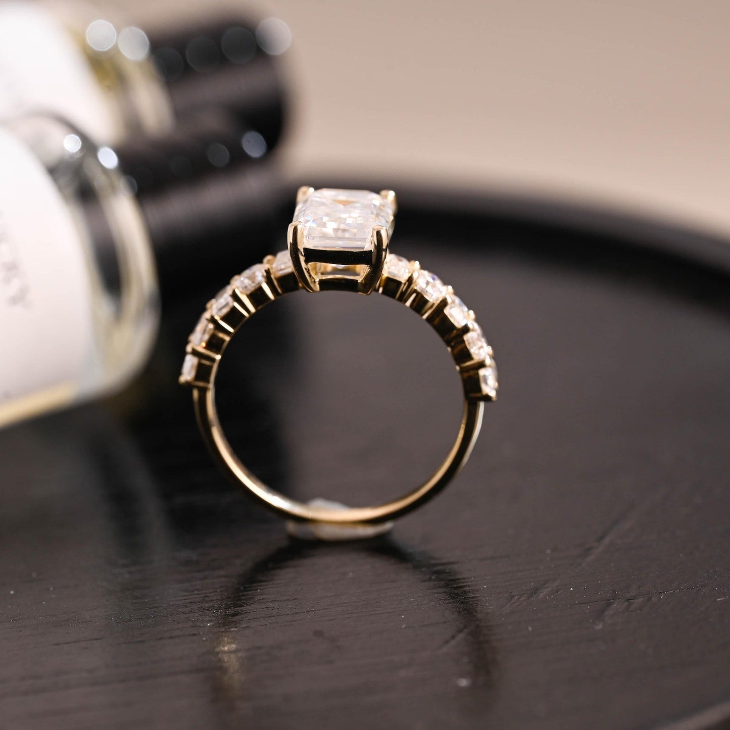 Round Halo, Pave & Split Shank Engagement Ring – 1.93 CT Lab Grown Diamond