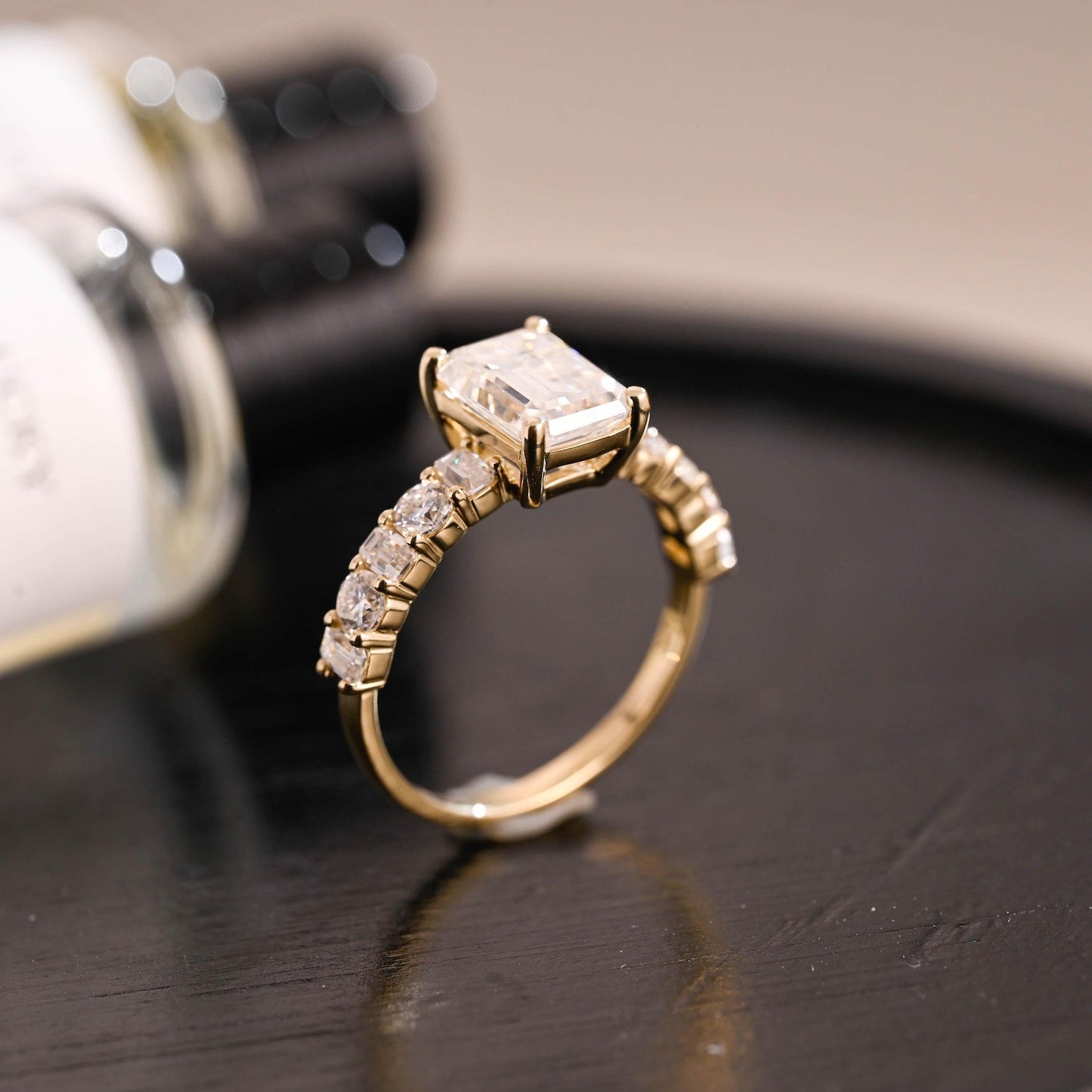 Round Halo, Pave & Split Shank Engagement Ring – 1.93 CT Lab Grown Diamond