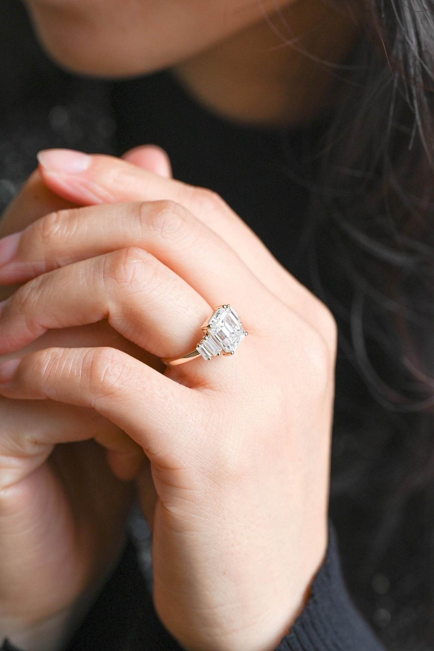 Round Halo, Pave & Split Shank Engagement Ring – 1.93 CT Lab Grown Diamond