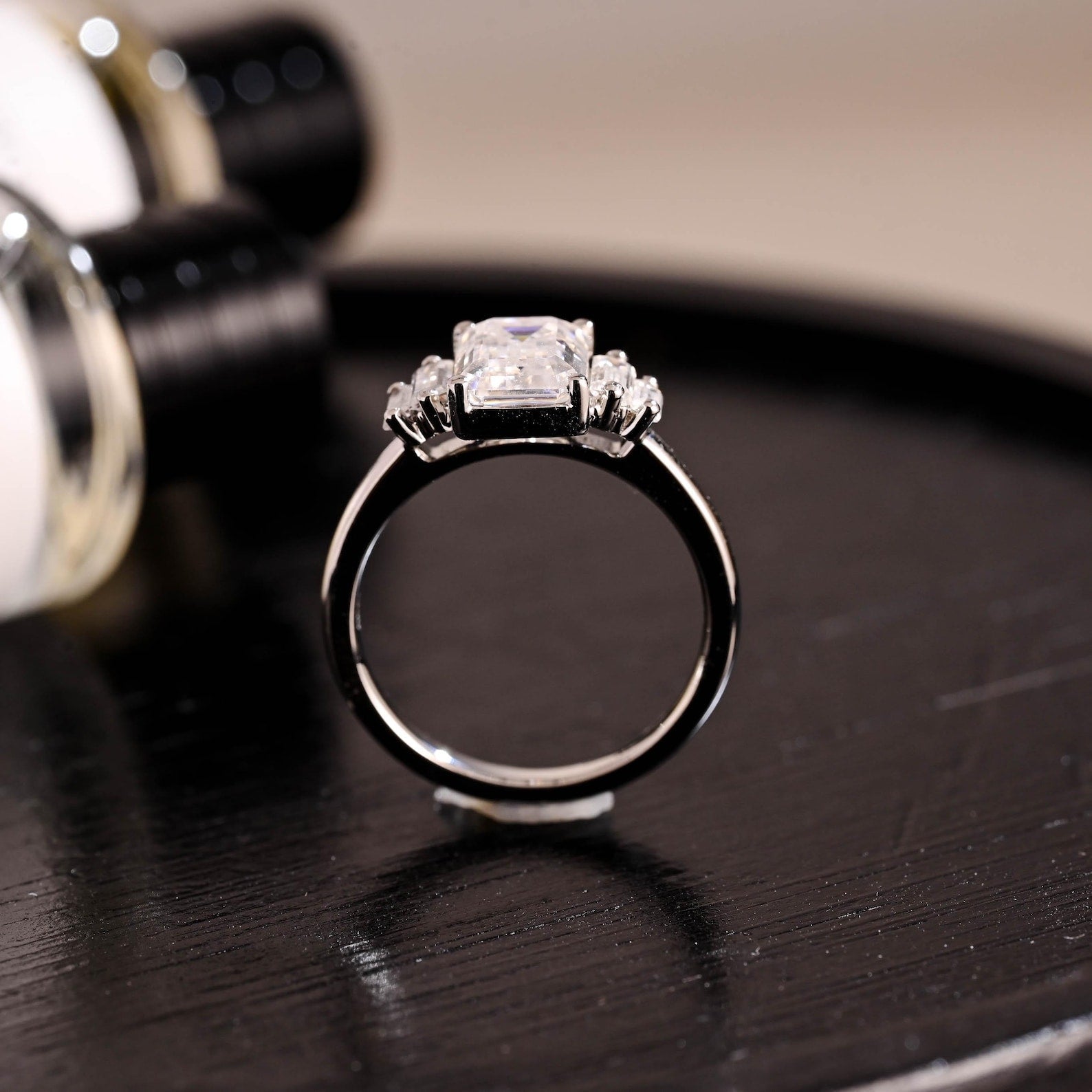Round Halo, Pave & Split Shank Engagement Ring – 1.93 CT Lab Grown Diamond