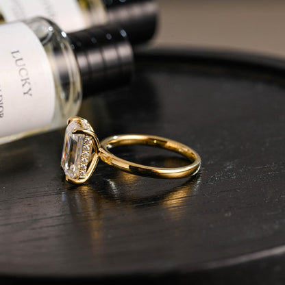 Round Halo, Pave & Split Shank Engagement Ring – 1.93 CT Lab Grown Diamond