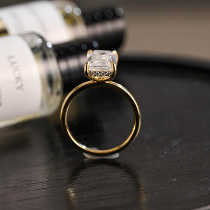 Round Halo, Pave & Split Shank Engagement Ring – 1.93 CT Lab Grown Diamond