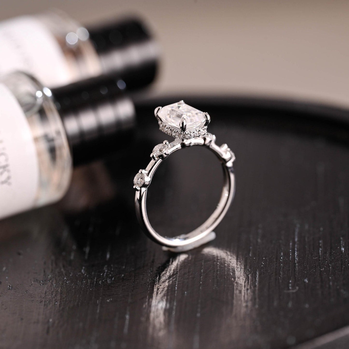 Round Halo, Pave & Split Shank Engagement Ring – 1.93 CT Lab Grown Diamond
