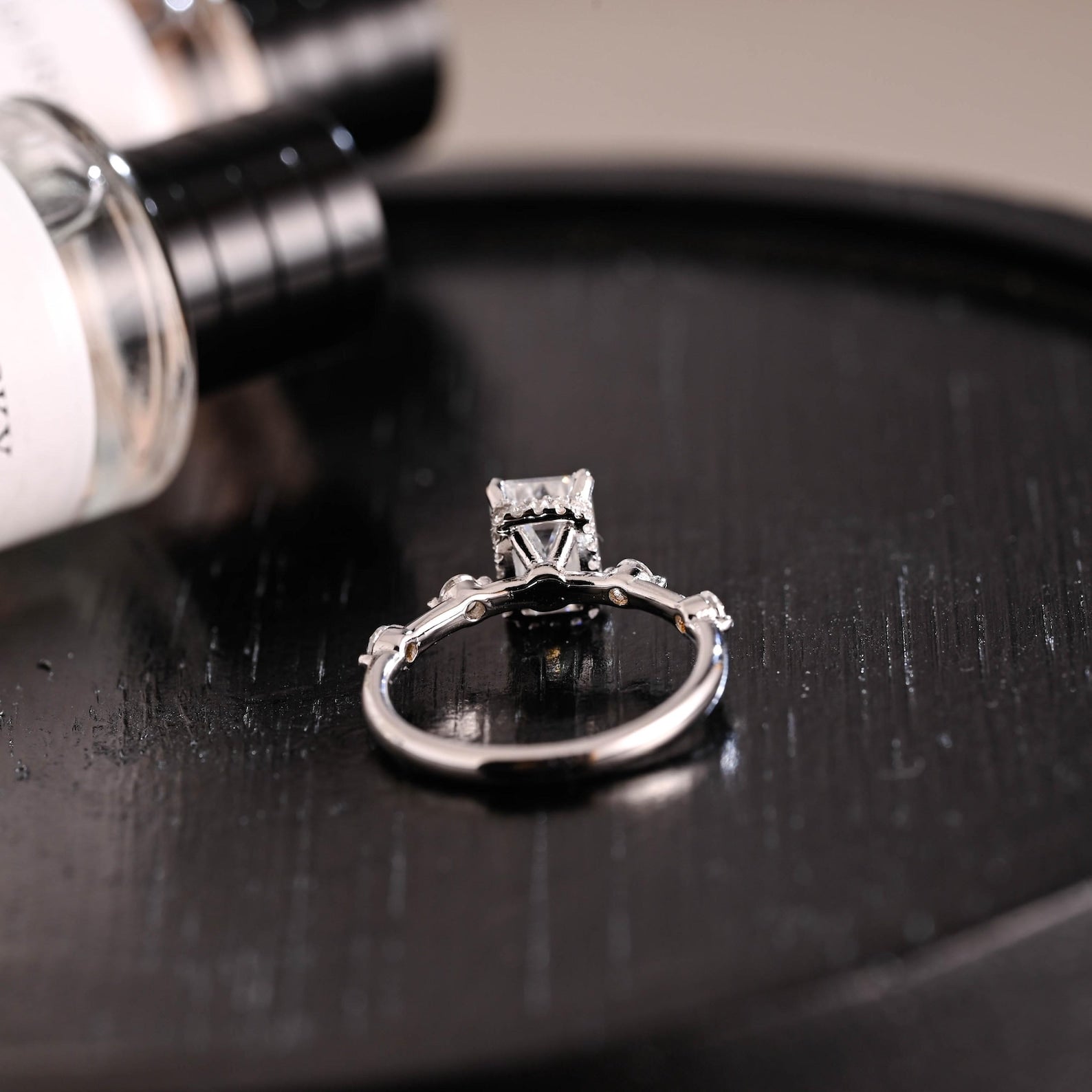 Round Halo, Pave & Split Shank Engagement Ring – 1.93 CT Lab Grown Diamond