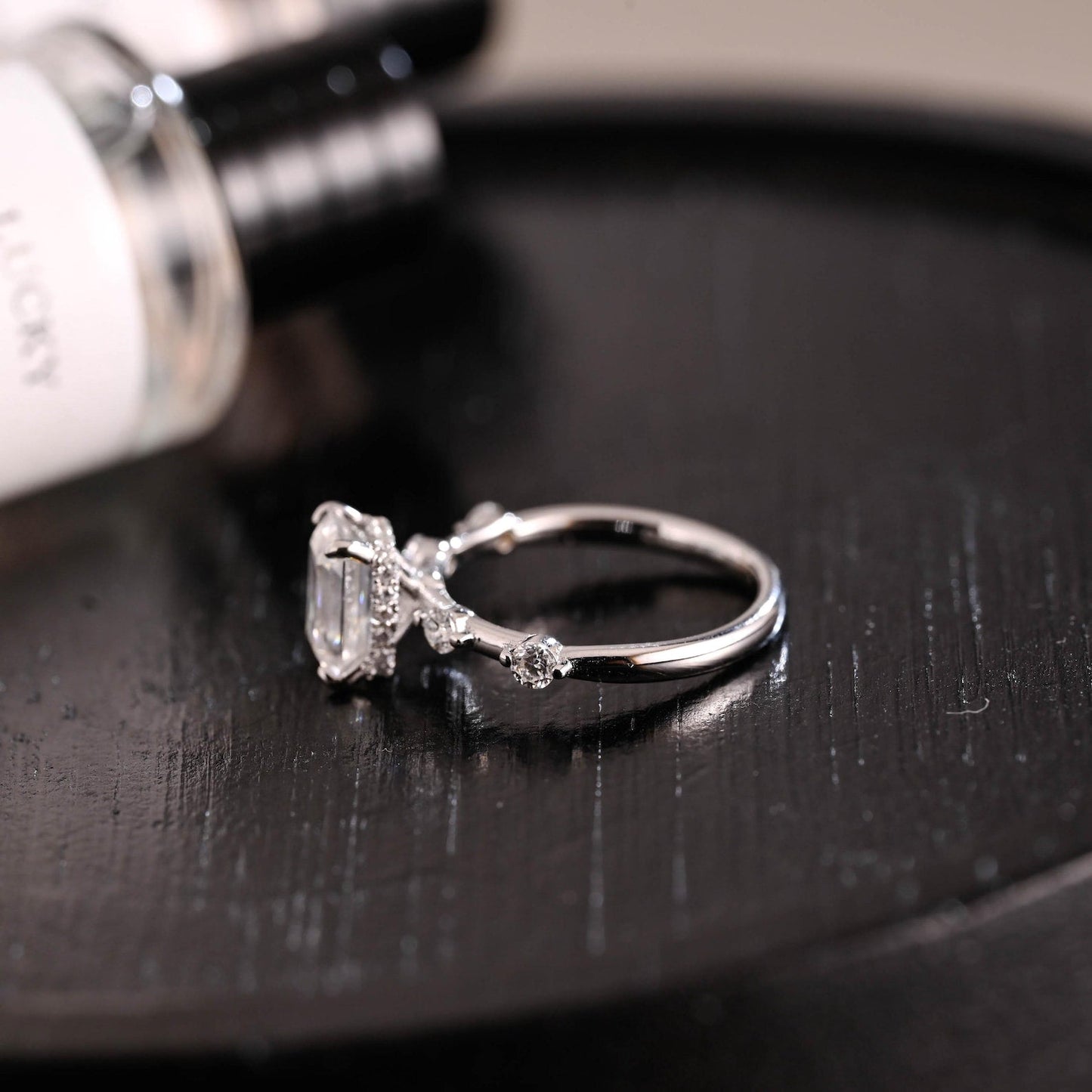 Round Halo, Pave & Split Shank Engagement Ring – 1.93 CT Lab Grown Diamond
