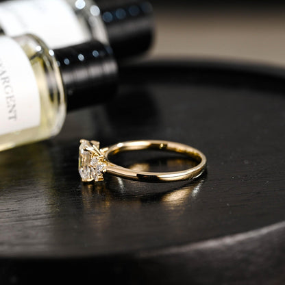 Round Halo, Pave & Split Shank Engagement Ring – 1.93 CT Lab Grown Diamond