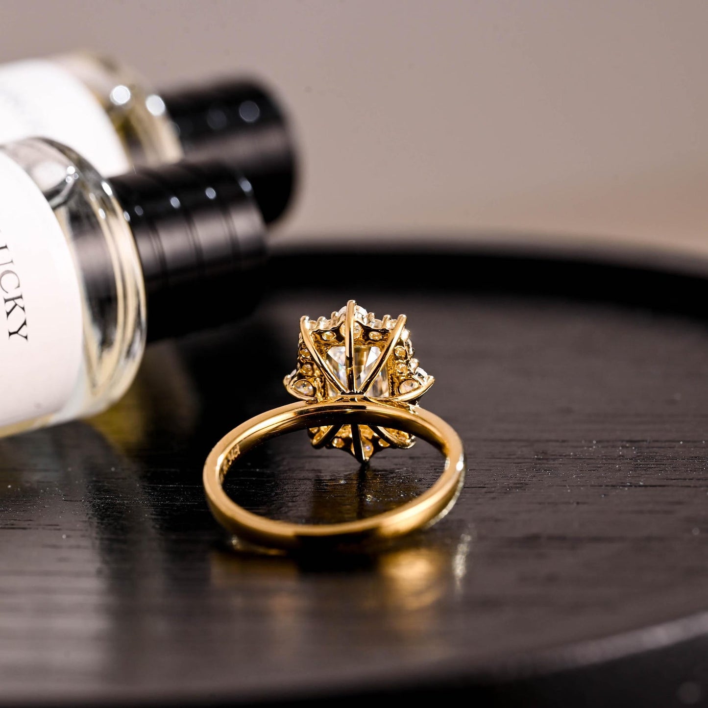 Round Halo, Pave & Split Shank Engagement Ring – 1.93 CT Lab Grown Diamond
