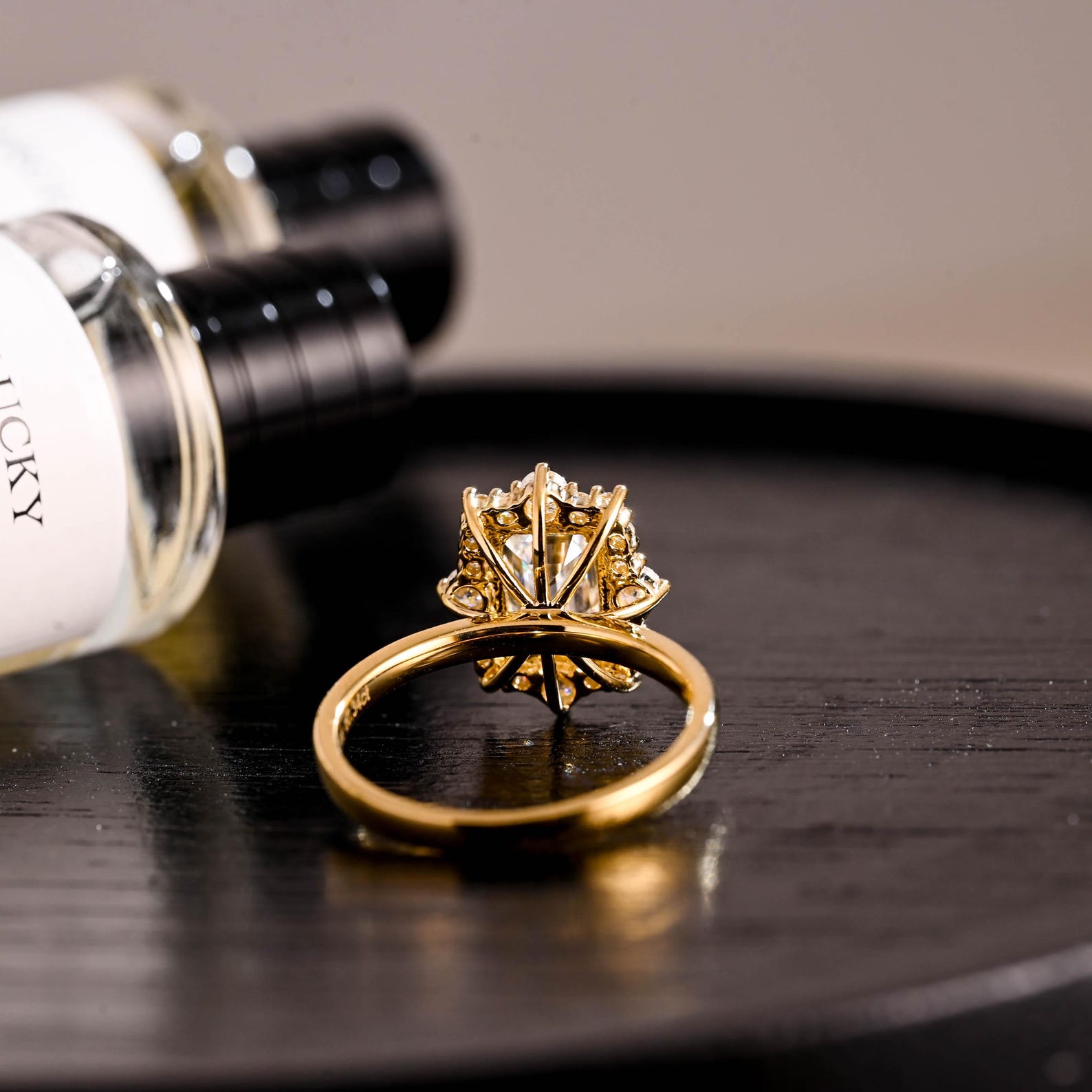 Round Halo, Pave & Split Shank Engagement Ring – 1.93 CT Lab Grown Diamond
