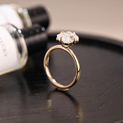 Round Halo, Pave & Split Shank Engagement Ring – 1.93 CT Lab Grown Diamond
