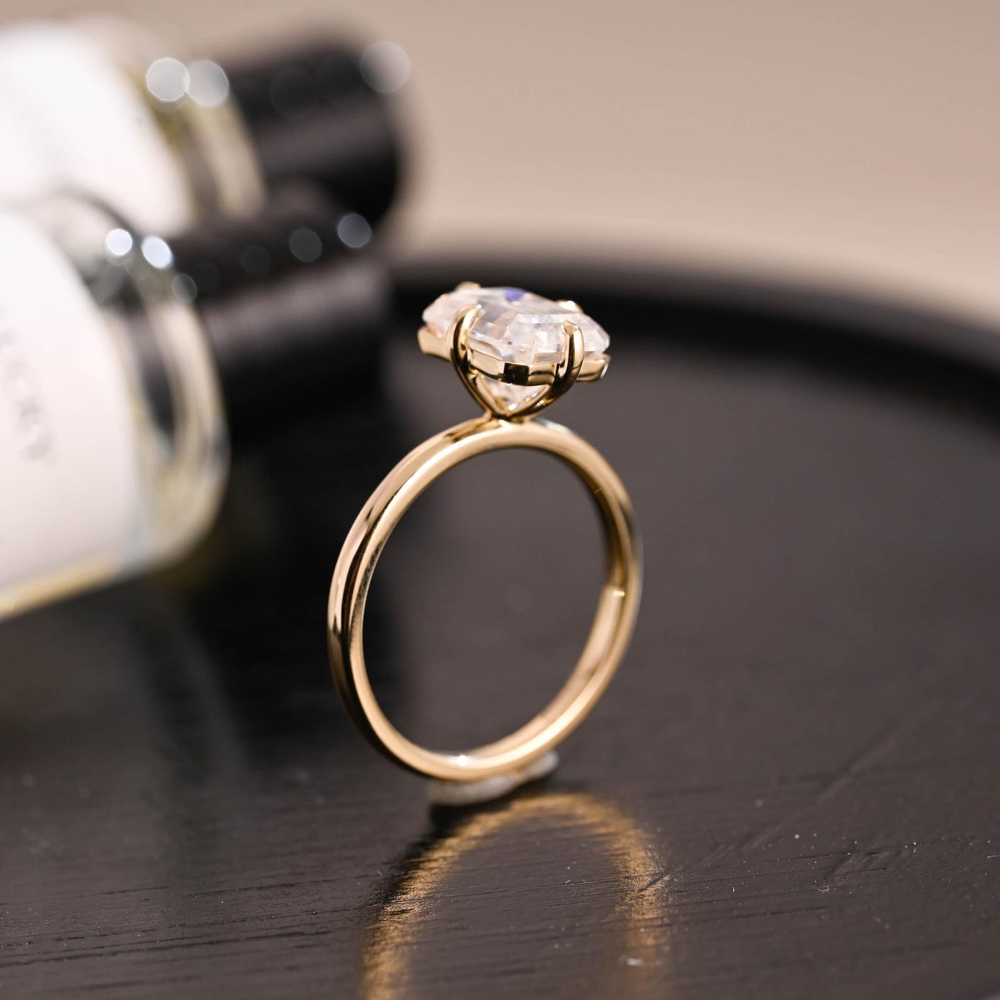 Round Halo, Pave & Split Shank Engagement Ring – 1.93 CT Lab Grown Diamond