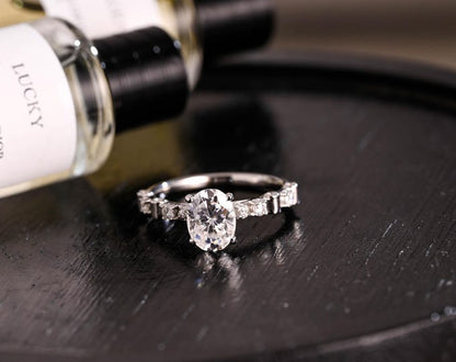 Round Halo, Pave & Split Shank Engagement Ring – 1.93 CT Lab Grown Diamond