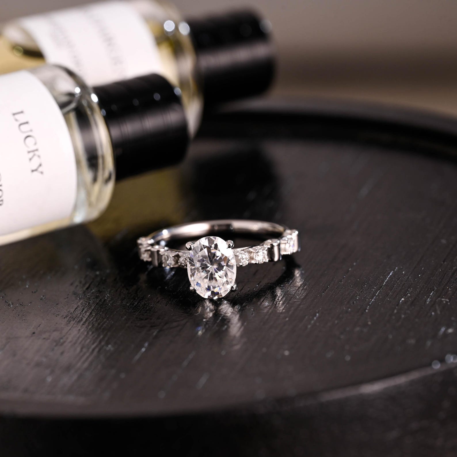 Round Halo, Pave & Split Shank Engagement Ring – 1.93 CT Lab Grown Diamond