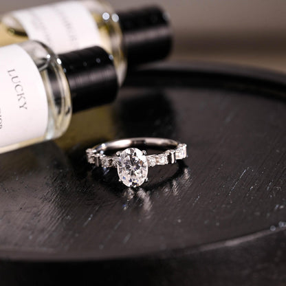 Round Halo, Pave & Split Shank Engagement Ring – 1.93 CT Lab Grown Diamond