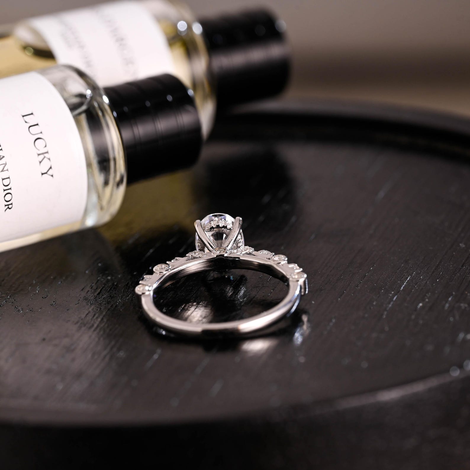 Round Halo, Pave & Split Shank Engagement Ring – 1.93 CT Lab Grown Diamond