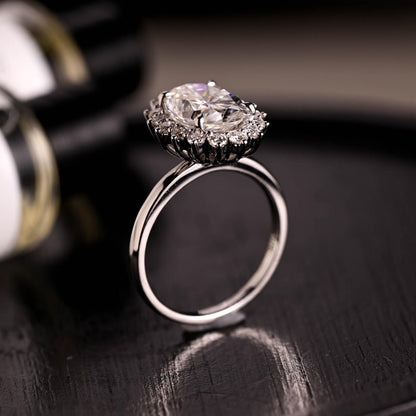 Round Halo, Pave & Split Shank Engagement Ring – 1.93 CT Lab Grown Diamond