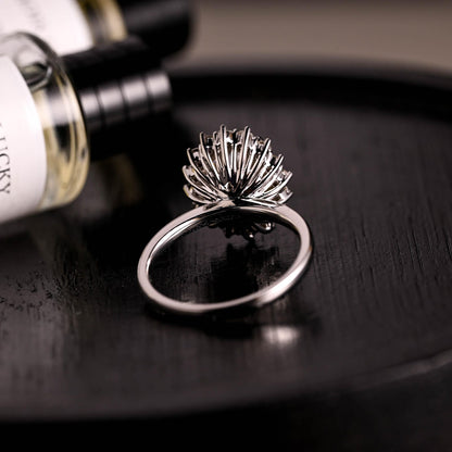 Round Halo, Pave & Split Shank Engagement Ring – 1.93 CT Lab Grown Diamond