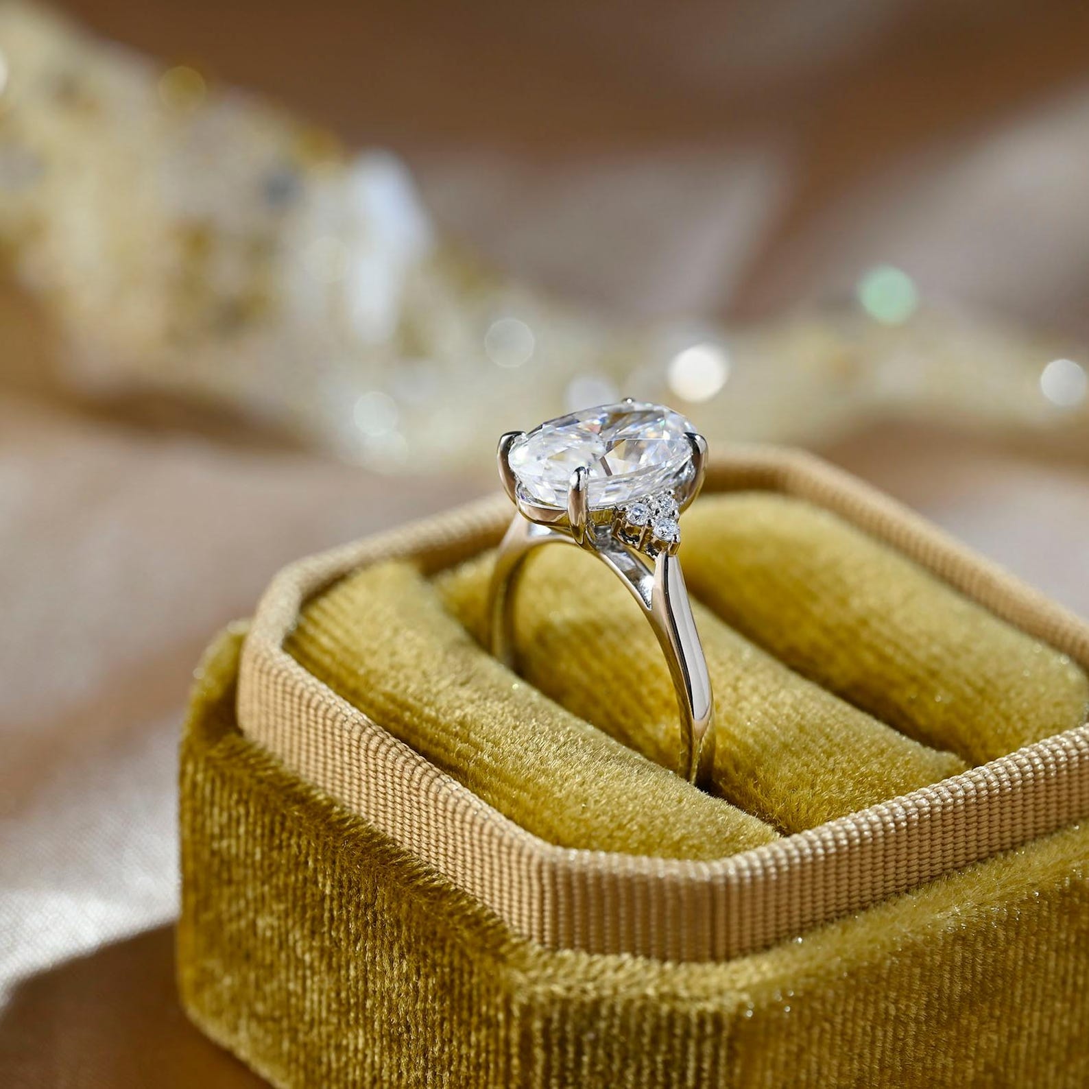 Round Halo, Pave & Split Shank Engagement Ring – 1.93 CT Lab Grown Diamond