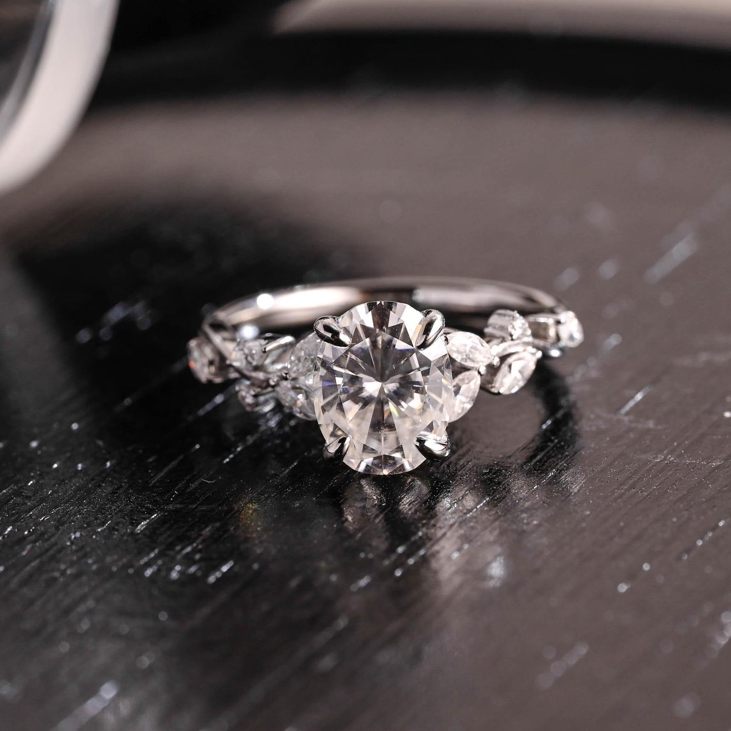Round Halo, Pave & Split Shank Engagement Ring – 1.93 CT Lab Grown Diamond