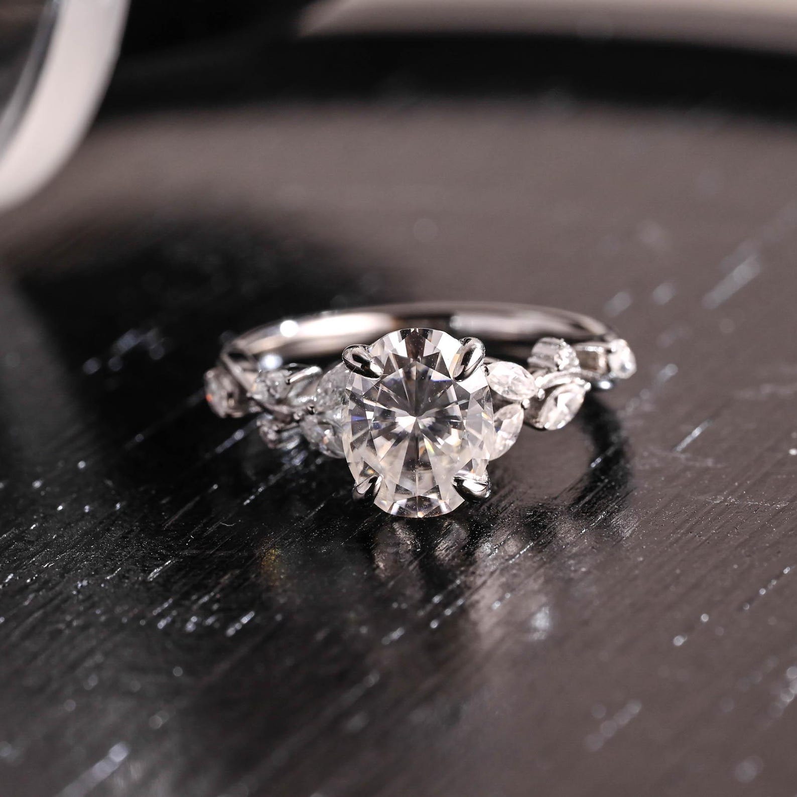 Round Halo, Pave & Split Shank Engagement Ring – 1.93 CT Lab Grown Diamond