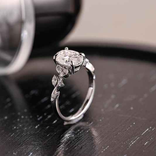 Round Halo, Pave & Split Shank Engagement Ring – 1.93 CT Lab Grown Diamond