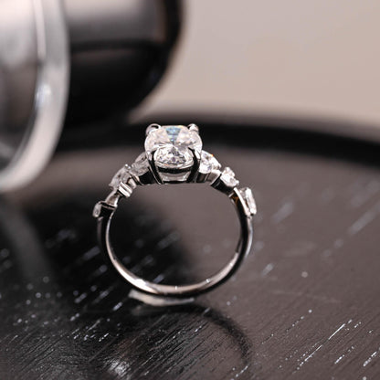 Round Halo, Pave & Split Shank Engagement Ring – 1.93 CT Lab Grown Diamond