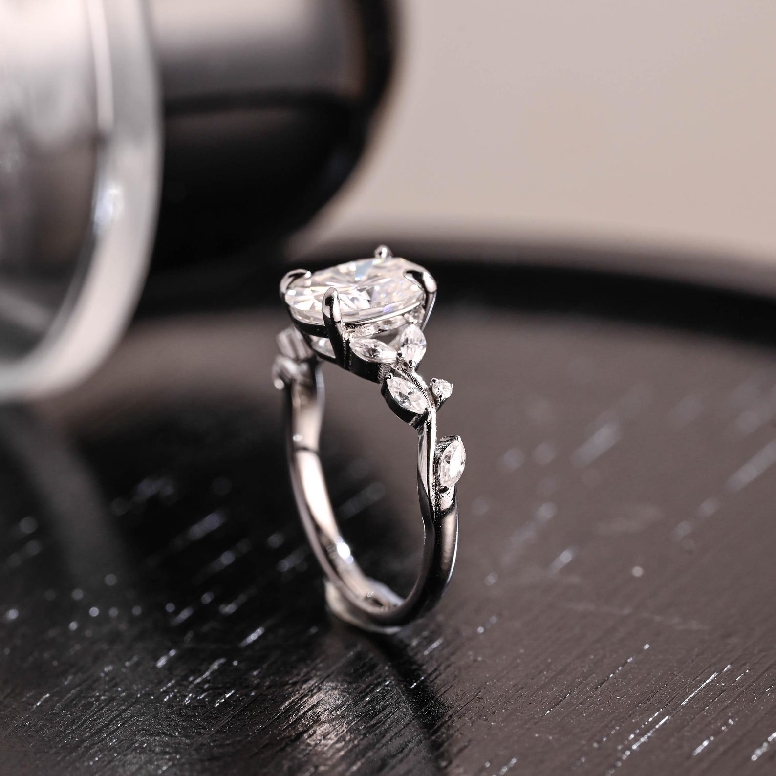 Round Halo, Pave & Split Shank Engagement Ring – 1.93 CT Lab Grown Diamond