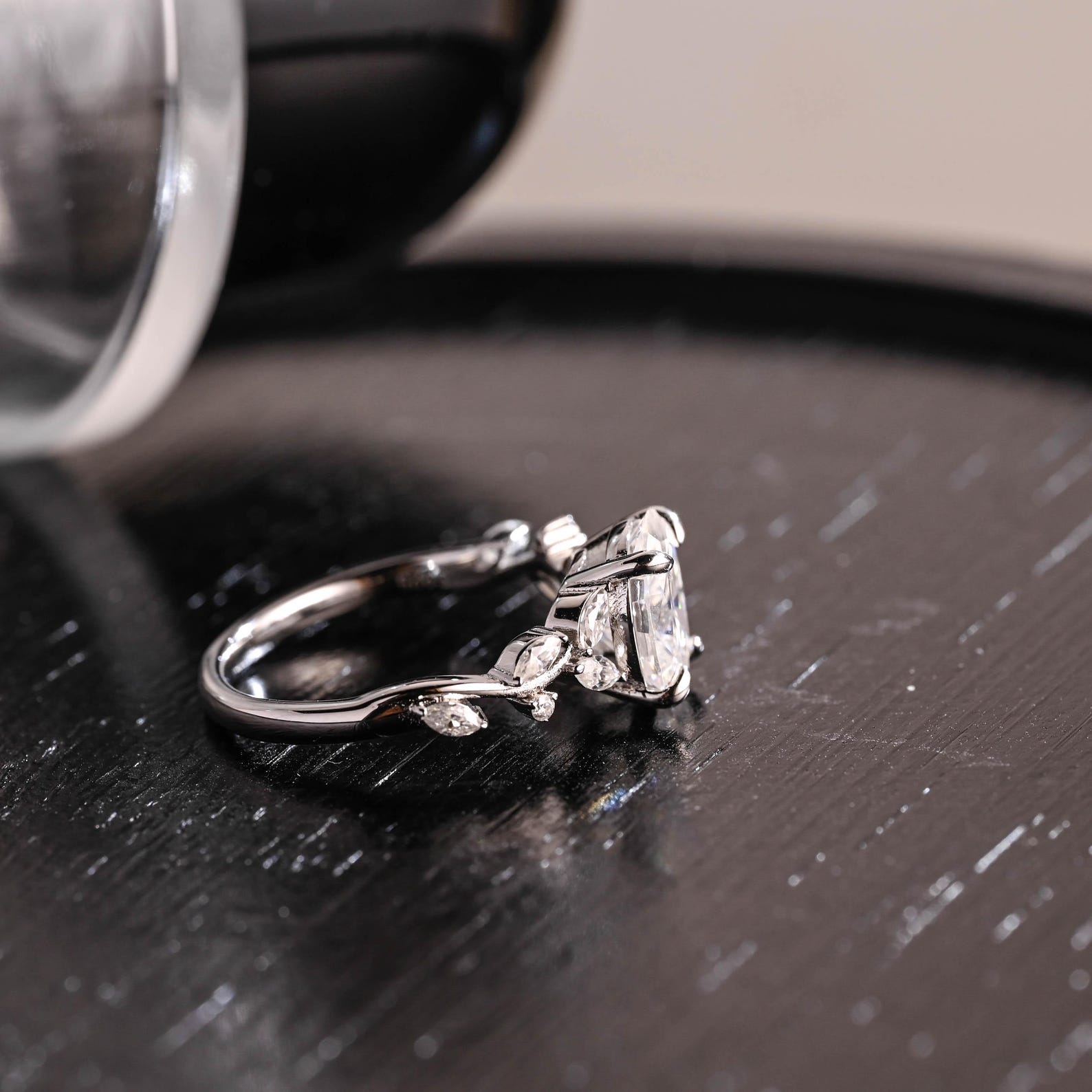 Round Halo, Pave & Split Shank Engagement Ring – 1.93 CT Lab Grown Diamond