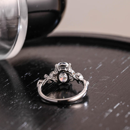 Round Halo, Pave & Split Shank Engagement Ring – 1.93 CT Lab Grown Diamond