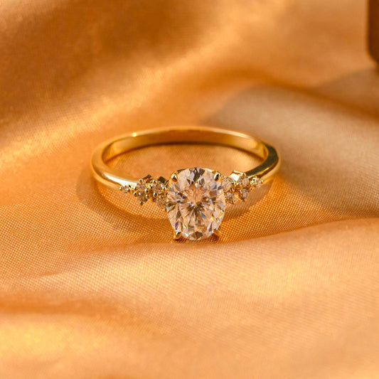 Round Halo, Pave & Split Shank Engagement Ring – 1.93 CT Lab Grown Diamond
