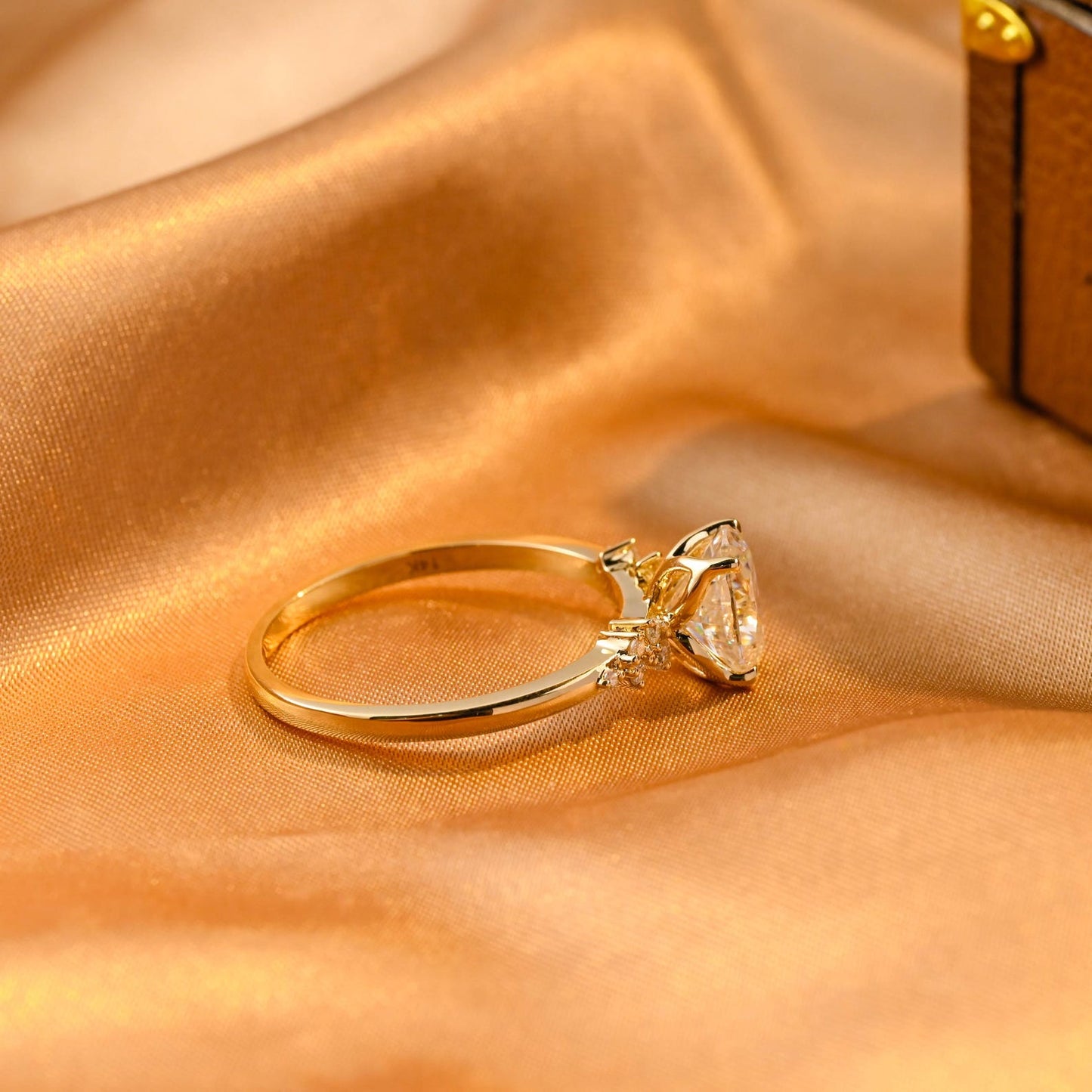Round Halo, Pave & Split Shank Engagement Ring – 1.93 CT Lab Grown Diamond