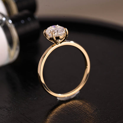 Round Halo, Pave & Split Shank Engagement Ring – 1.93 CT Lab Grown Diamond