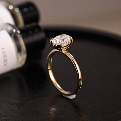 Round Halo, Pave & Split Shank Engagement Ring – 1.93 CT Lab Grown Diamond