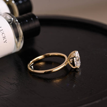 Round Halo, Pave & Split Shank Engagement Ring – 1.93 CT Lab Grown Diamond