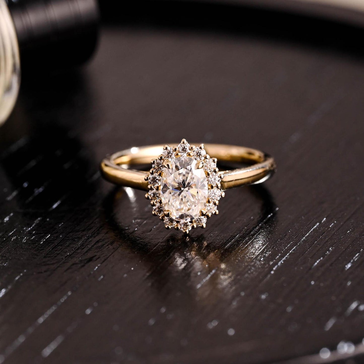 Round Halo, Pave & Split Shank Engagement Ring – 1.93 CT Lab Grown Diamond
