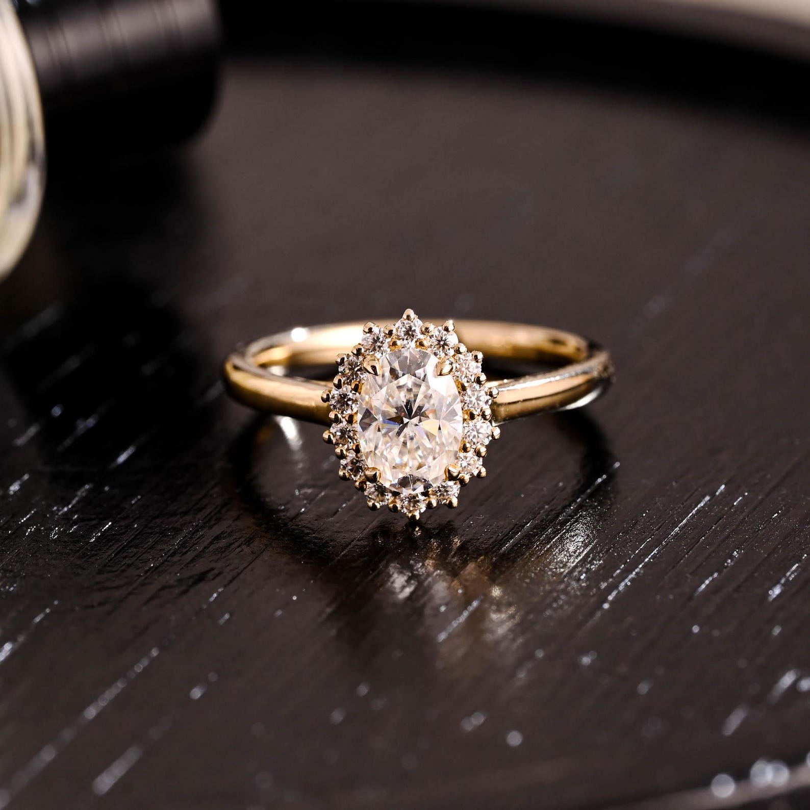 Round Halo, Pave & Split Shank Engagement Ring – 1.93 CT Lab Grown Diamond