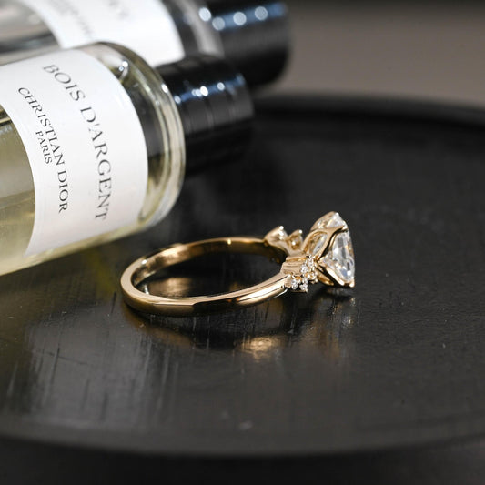 Round Halo, Pave & Split Shank Engagement Ring – 1.93 CT Lab Grown Diamond
