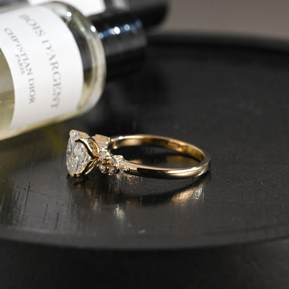 Round Halo, Pave & Split Shank Engagement Ring – 1.93 CT Lab Grown Diamond
