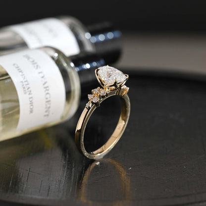 Round Halo, Pave & Split Shank Engagement Ring – 1.93 CT Lab Grown Diamond