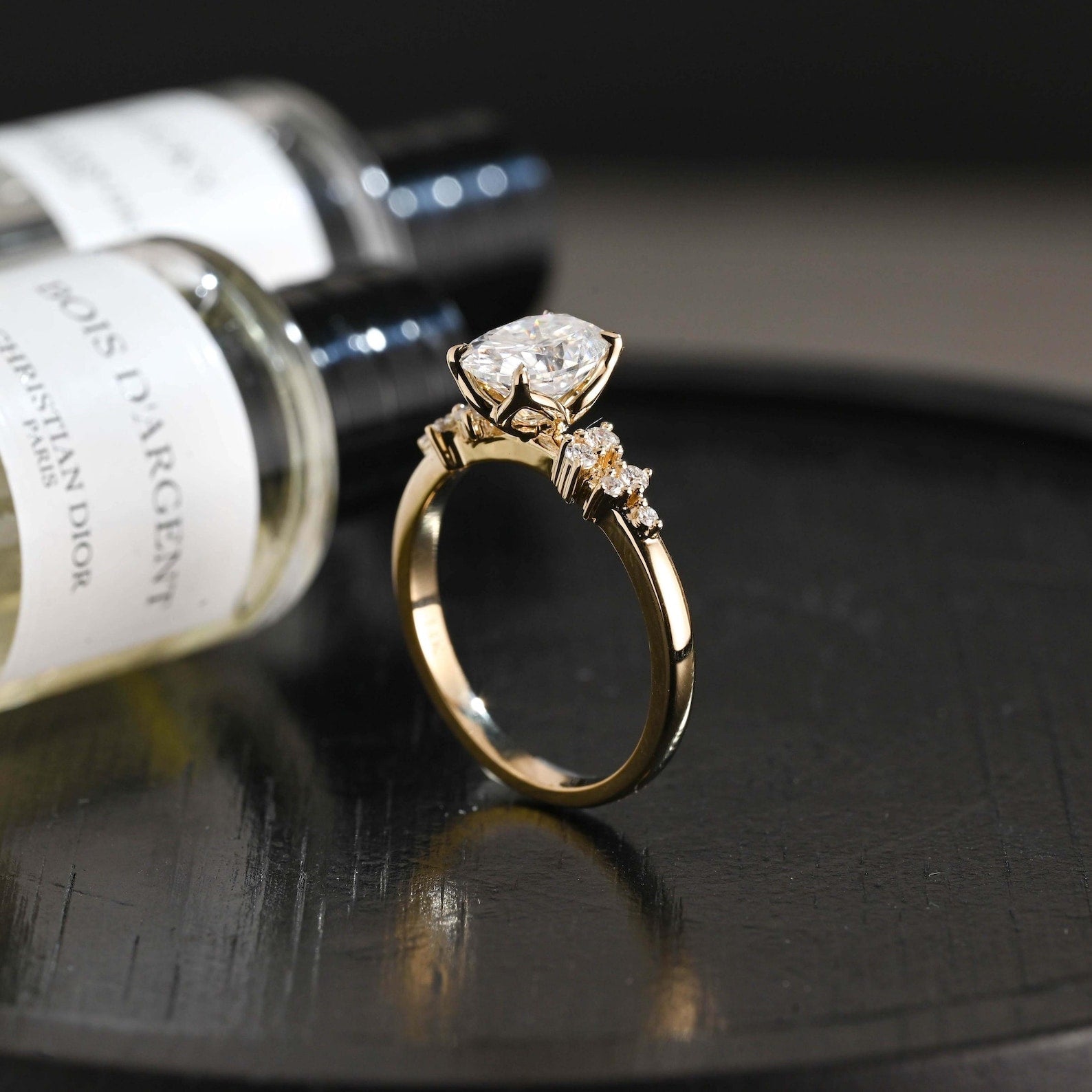 Round Halo, Pave & Split Shank Engagement Ring – 1.93 CT Lab Grown Diamond