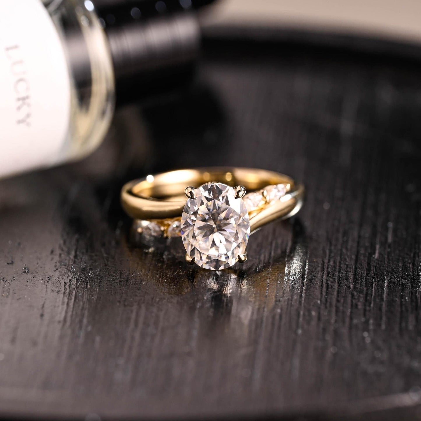 Round Halo, Pave & Split Shank Engagement Ring – 1.93 CT Lab Grown Diamond