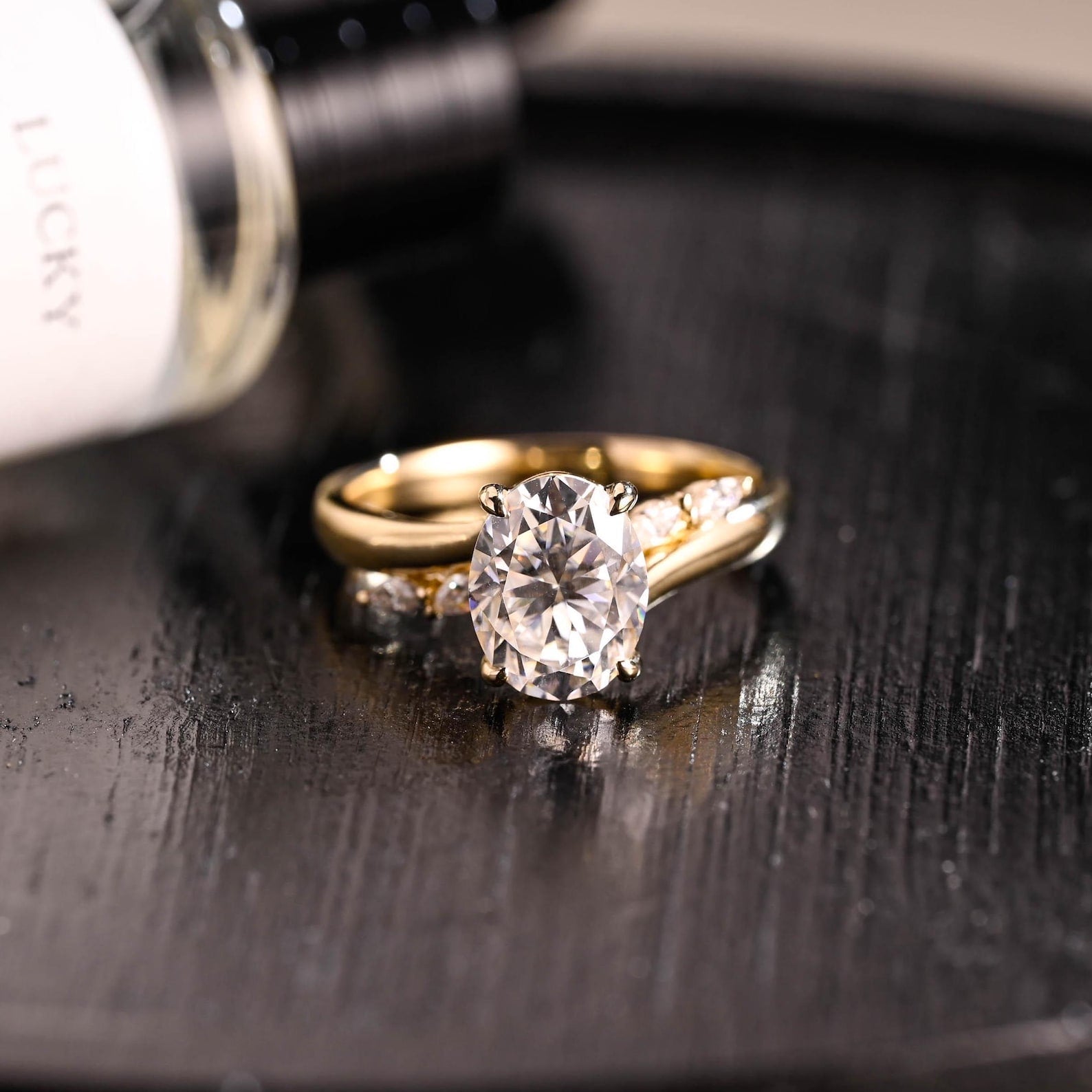 Round Halo, Pave & Split Shank Engagement Ring – 1.93 CT Lab Grown Diamond