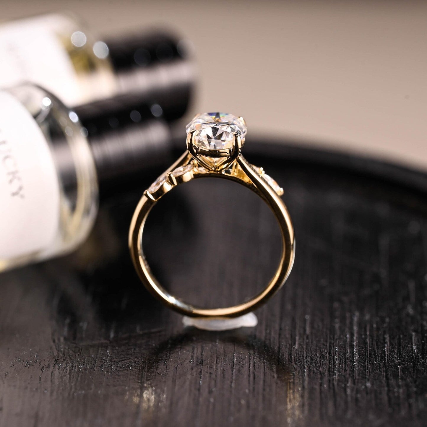Round Halo, Pave & Split Shank Engagement Ring – 1.93 CT Lab Grown Diamond