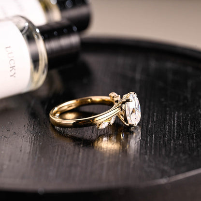 Round Halo, Pave & Split Shank Engagement Ring – 1.93 CT Lab Grown Diamond