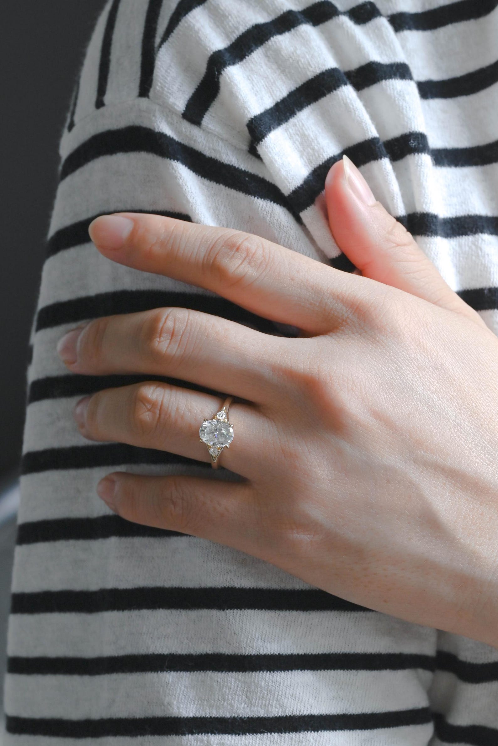 Round Halo, Pave & Split Shank Engagement Ring – 1.93 CT Lab Grown Diamond