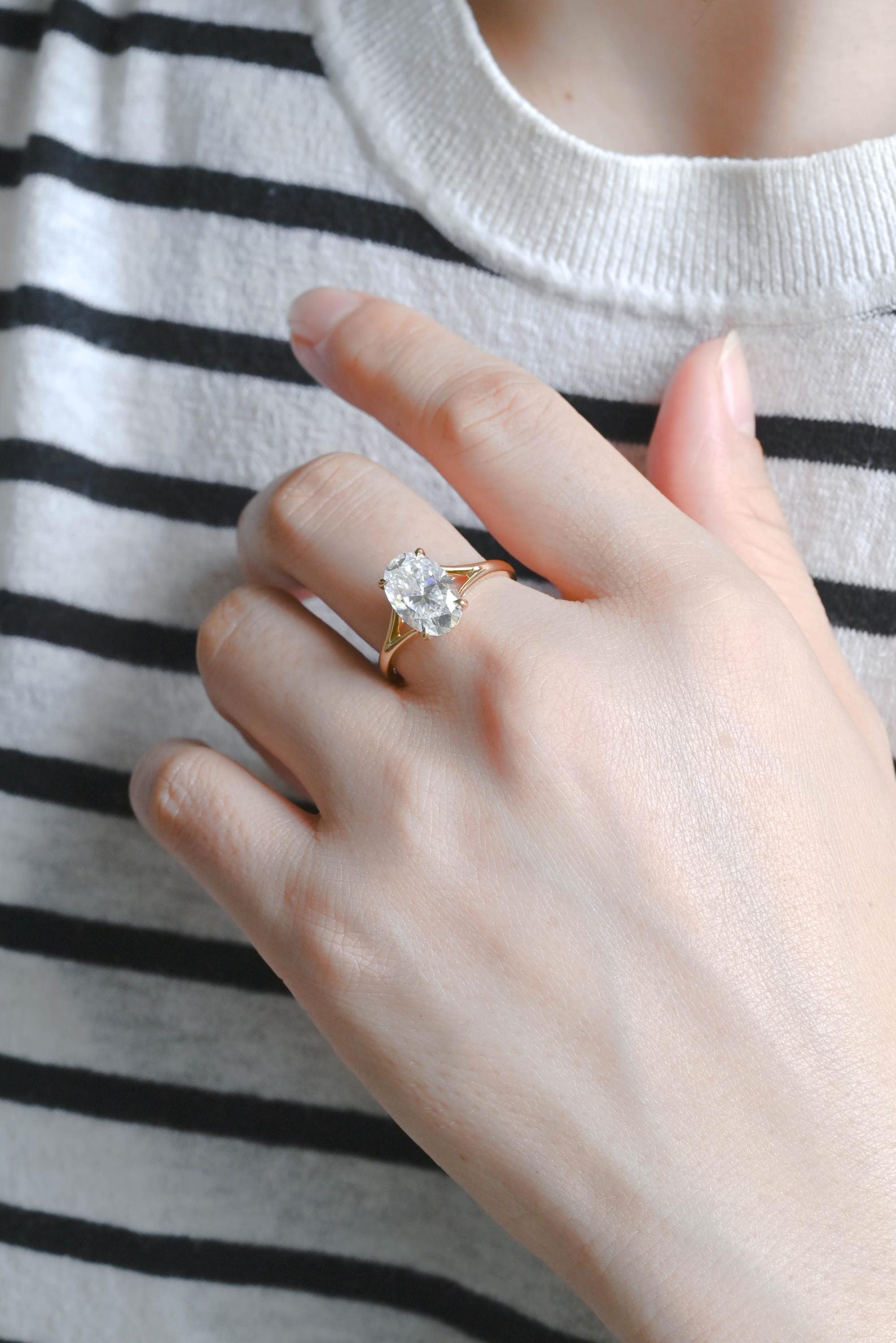 Round Halo, Pave & Split Shank Engagement Ring – 1.93 CT Lab Grown Diamond
