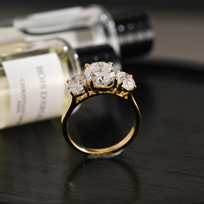 Round Halo, Pave & Split Shank Engagement Ring – 1.93 CT Lab Grown Diamond