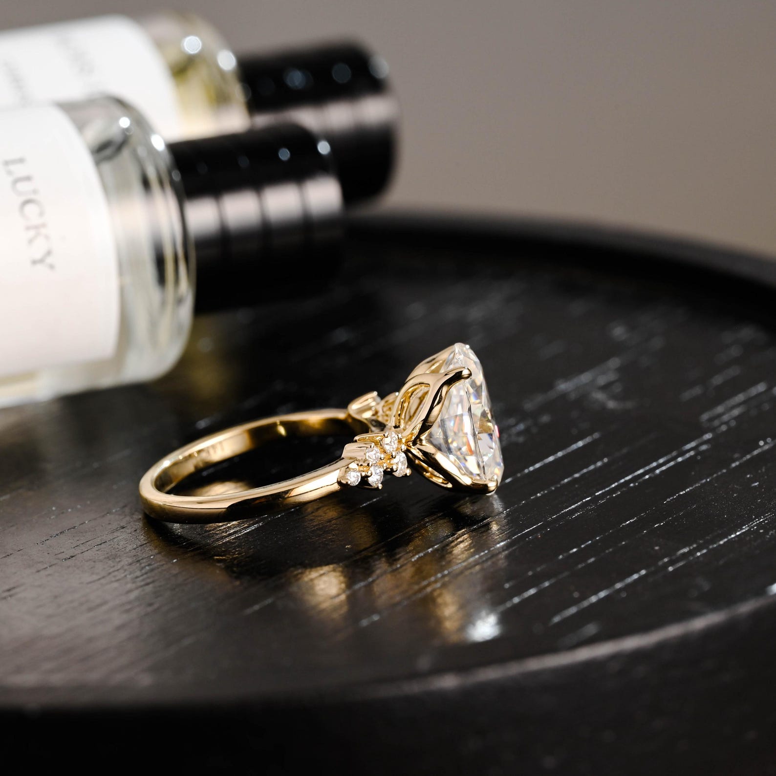 Round Halo, Pave & Split Shank Engagement Ring – 1.93 CT Lab Grown Diamond