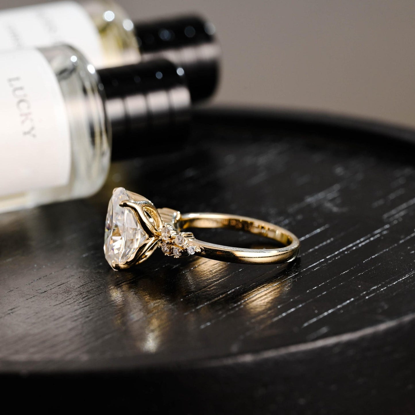 Round Halo, Pave & Split Shank Engagement Ring – 1.93 CT Lab Grown Diamond