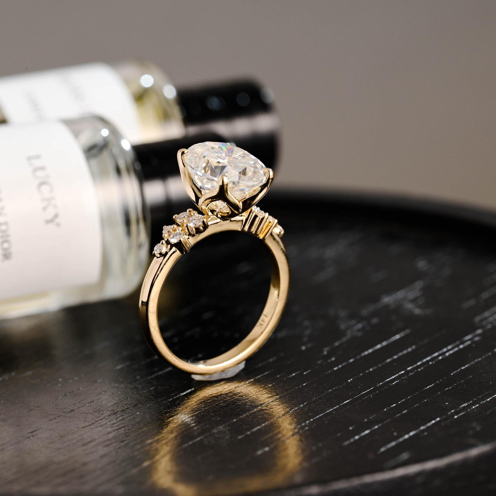 Round Halo, Pave & Split Shank Engagement Ring – 1.93 CT Lab Grown Diamond